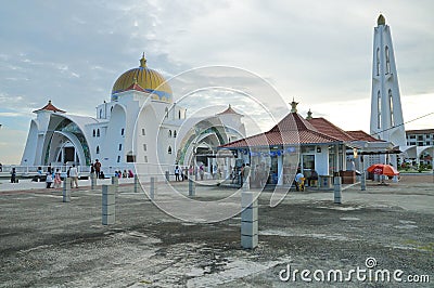 Masjid Selat Mosque Editorial Stock Photo