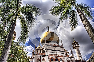 Masjid Sultan Mosque Stock Photo