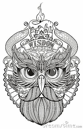 Mask of a bird Vector Illustration
