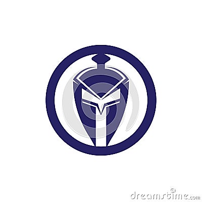 Mask gladiator vector illustration template Vector Illustration