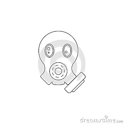 mask icon. Element of military icon for mobile concept and web apps. Thin line icon for website design and development, app develo Stock Photo