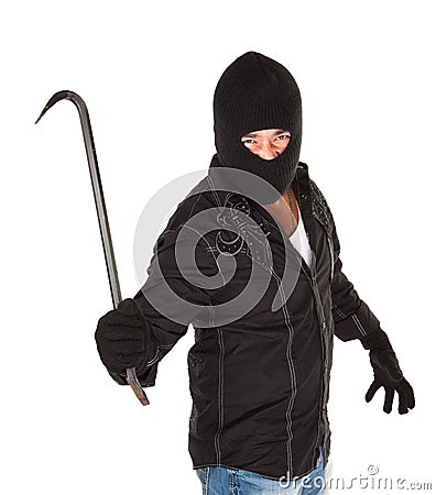 Masked Criminal Stock Photo