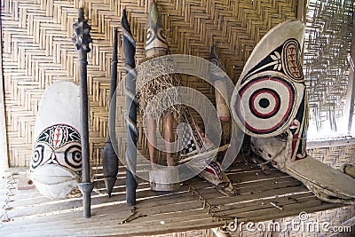 Masks Rabaul, Papua New Guinea Stock Photo