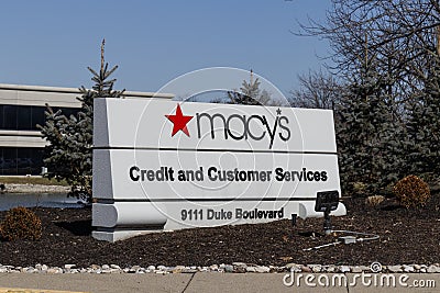 Macy`s Credit and Customer Services Center. Macys is closing its weakest links in low-tier, low-traffic locations Editorial Stock Photo