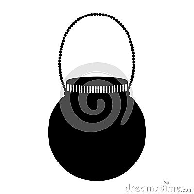 Mason jar with hook isolated icon Vector Illustration