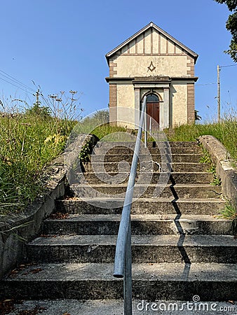 Masonic hall in Clones town, Monaghan, Ireland Stock Photo