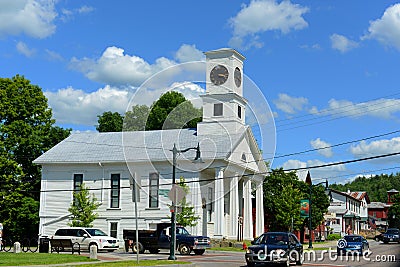 Masonic Temple, Johnson, Vermont Editorial Stock Photo