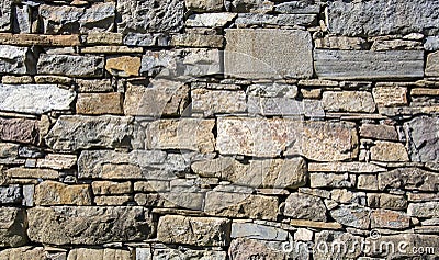 Masonry stone wall Stock Photo