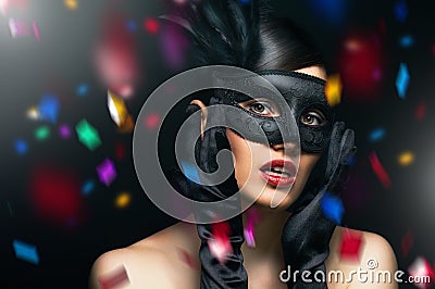 Masquerade mask Stock Photo