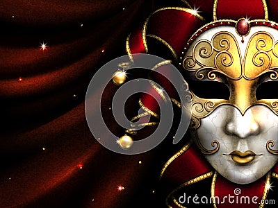 Masquerade party background Vector Illustration