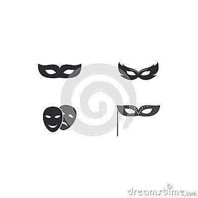 masquerade vector icon illustration Vector Illustration