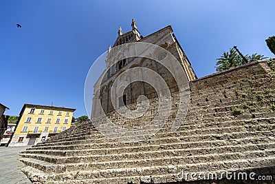 Massa Marittima, Tuscany: the medieval cathedral Editorial Stock Photo