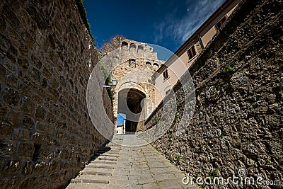 Massa Marittima, Tuscany, medieval town in Italy Editorial Stock Photo