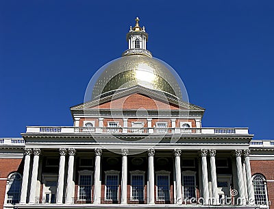 Massachusetts State House Stock Photo