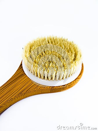 Massage brush made from natural pile Stock Photo