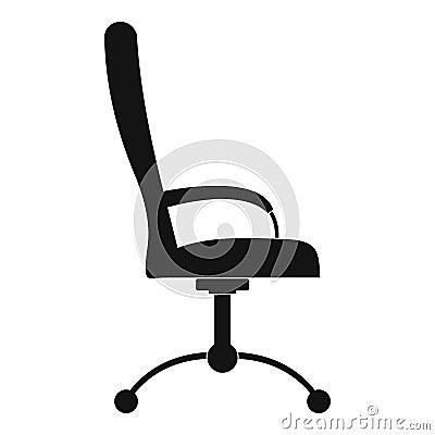 Massage chair icon, simple style. Vector Illustration