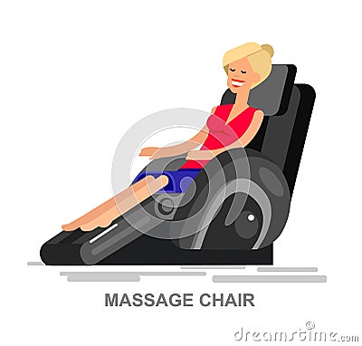 Massage chair Vector detailed Vector Illustration