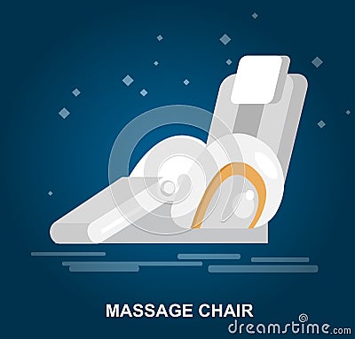 Massage chair Vector detailed Vector Illustration