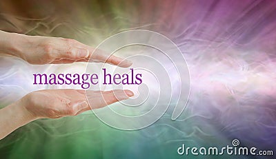 Massage HEALS so give it a try Stock Photo