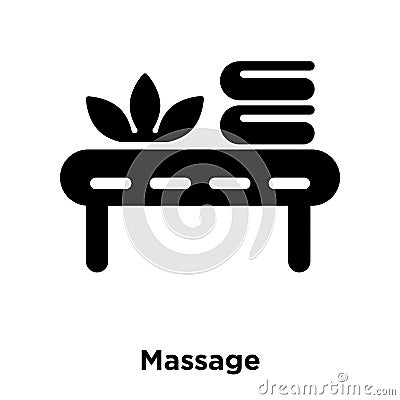 Massage icon vector isolated on white background, logo concept o Vector Illustration