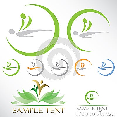 Massage icons Vector Illustration