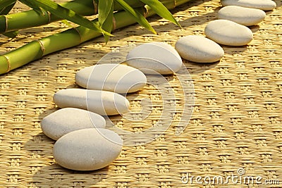 Massage stones Stock Photo