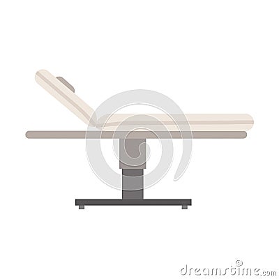 Massage table spa vector icon illustration therapy flat. Care treatment Vector Illustration