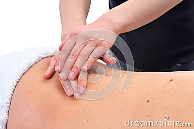 Massage therapy Stock Photo