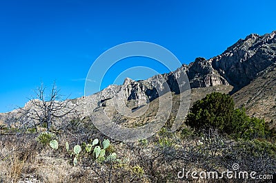 Massive limestone formation of El Capitan Stock Photo