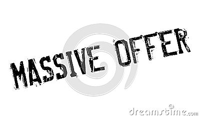 Massive Offer rubber stamp Vector Illustration