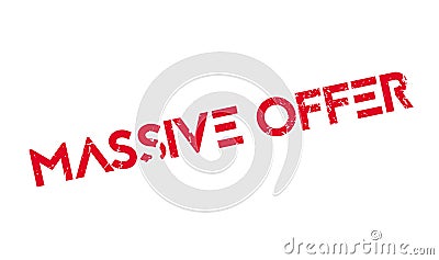 Massive Offer rubber stamp Vector Illustration