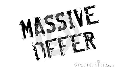 Massive Offer rubber stamp Vector Illustration