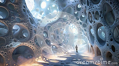 Massive Quantum Foam Stabilization Array Assembly Depicting Futuristic High Tech Machinery and Innovation Stock Photo