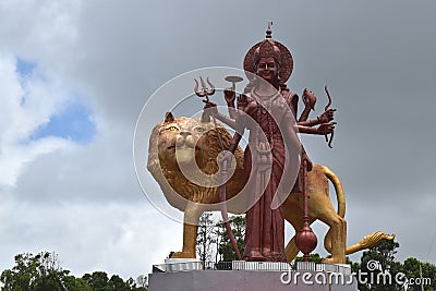 Massive statue of Durga Maa, it represents infaillibe strength and she is the warrior goddess Editorial Stock Photo