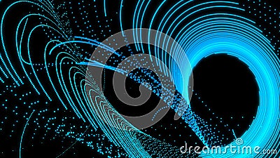 Abstract digital background with structural cloud of lights Stock Photo