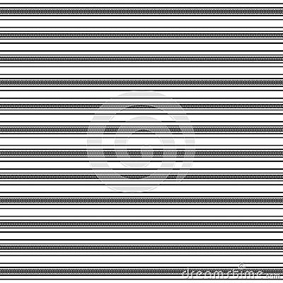 Embroidery Flat Black Thin Stripe Line Vector Fabric Seamless Background Texture.Pattern Design Wallpaper Vector Illustration
