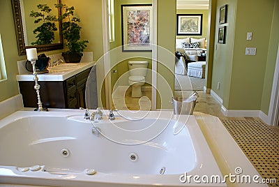 Master Bath Room Stock Photo