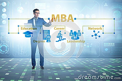 Master of business administration MBA concept Stock Photo