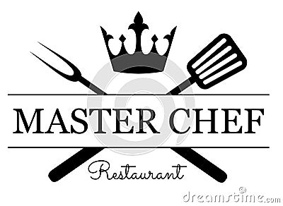 Master Chef emblem Vector Illustration