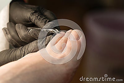 Pedicure. Chiropody. Foot care. Stock Photo