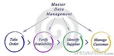 Master Data Management Stock Photo