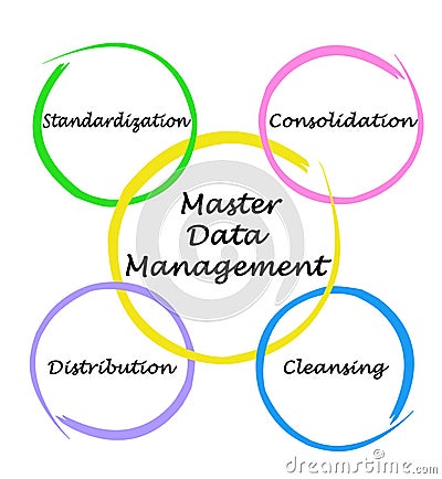 Master Data Management Stock Photo