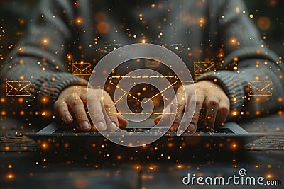 Master email management organizing and prioritizing your inbox for enhanced productivity Stock Photo