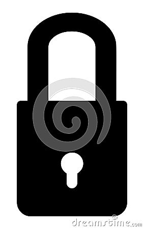 Master key lock icon Vector Illustration