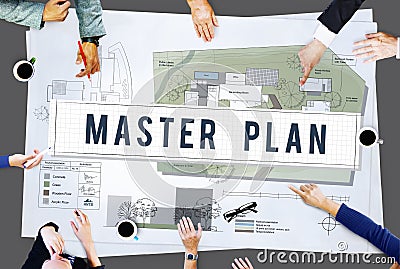 Master Plan Management Mission Performance Concept Stock Photo