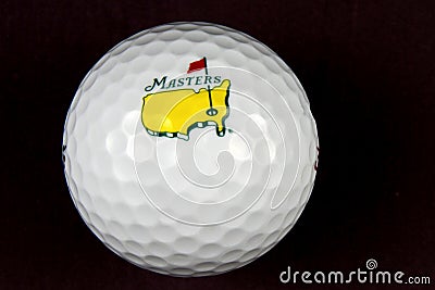 The Masters Tournament Golf Ball Editorial Stock Photo