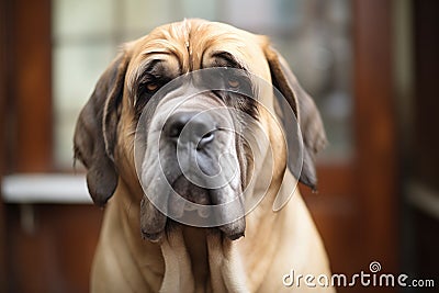 mastiff with droopy eyes Stock Photo