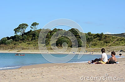 Matai Bay Karikari Peninsula - New Zealand Editorial Stock Photo