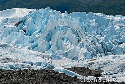 Matanska Glacier Alaska Stock Photo