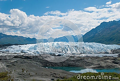 Matanska Glacier Alaska Stock Photo